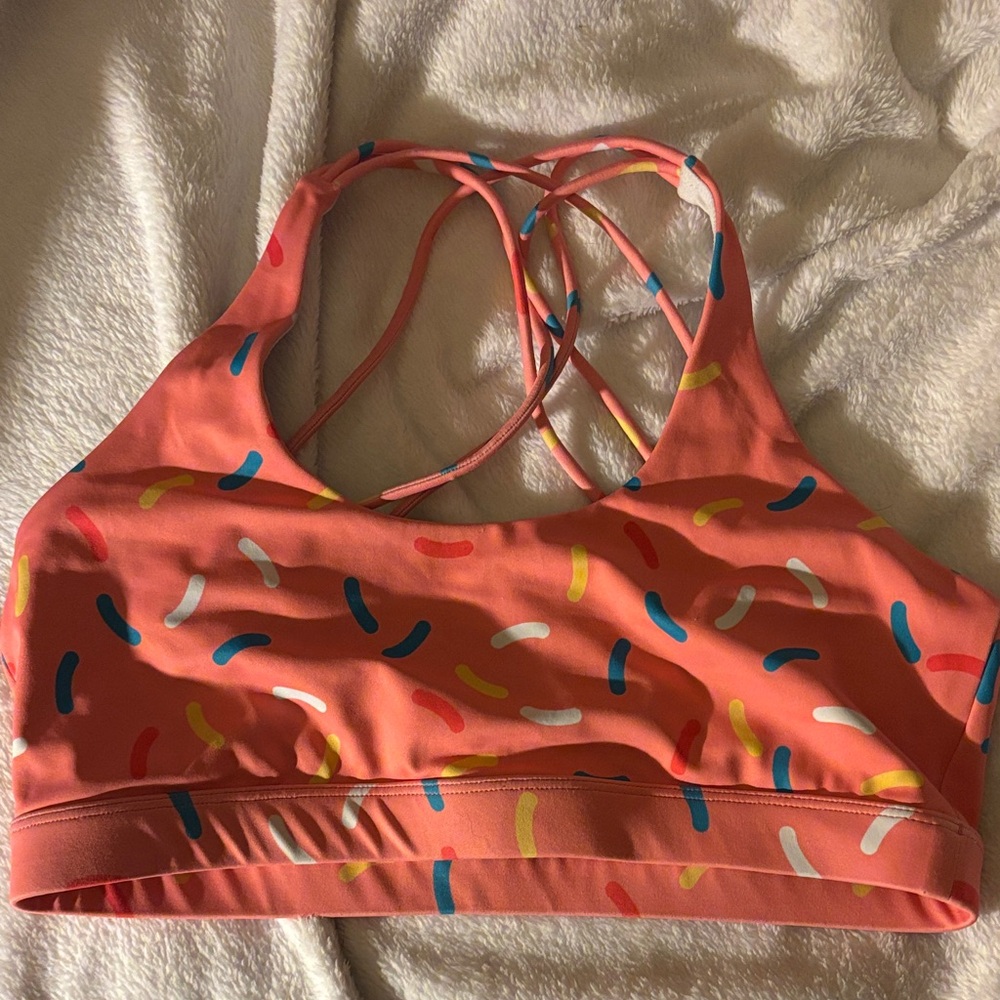 Feed Me Fight Me Multicolor Sports Bra